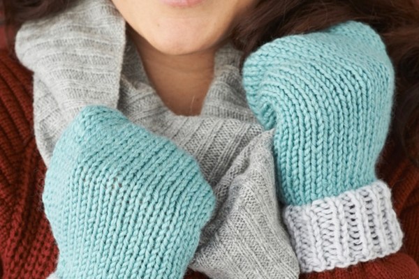 Mollie Makes Knitted Mittens